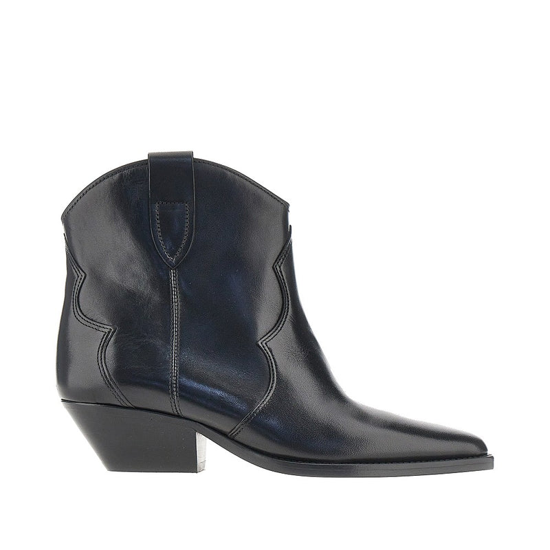 Isabel Marant Isabel Marant Dewina Leather Ankle-boots Black - World Class Fashion