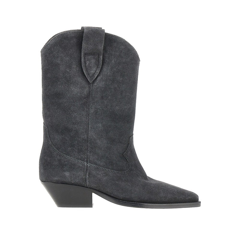 Isabel Marant Isabel Marant Duerto Suede Leather Texan Boots Grey - World Class Fashion