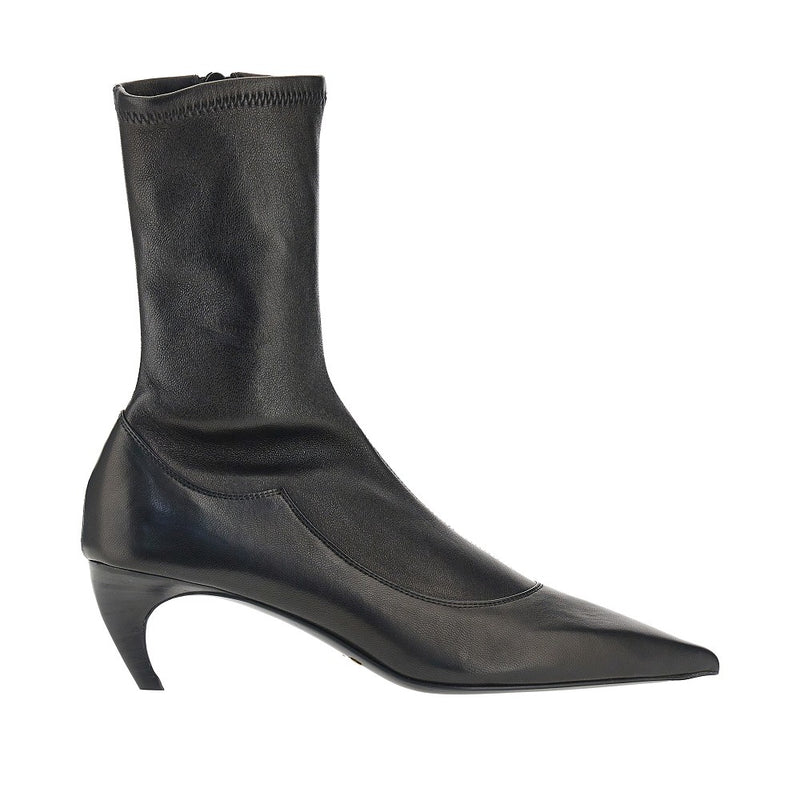 Khaite Khaite Stretch Nappa Leather Ankle-boots Black Women - World Class Fashion