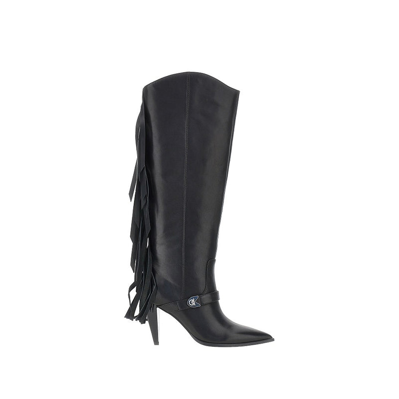 Pinko Pinko Leather 'Vane' Boots - World Class Fashion