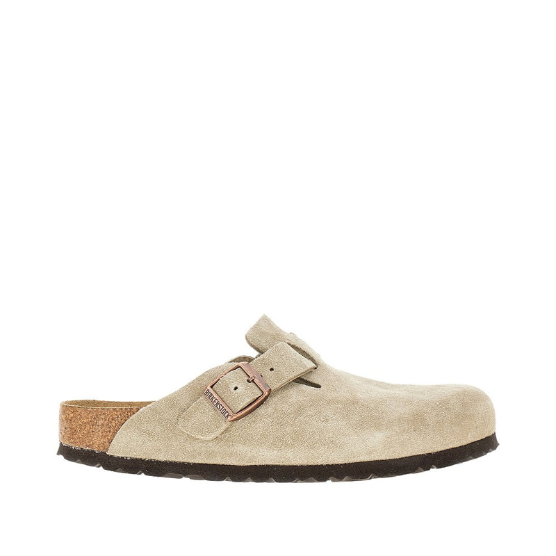 Birkenstock Birkenstock Boston Suede Leather Sandals Grey - World Class Fashion