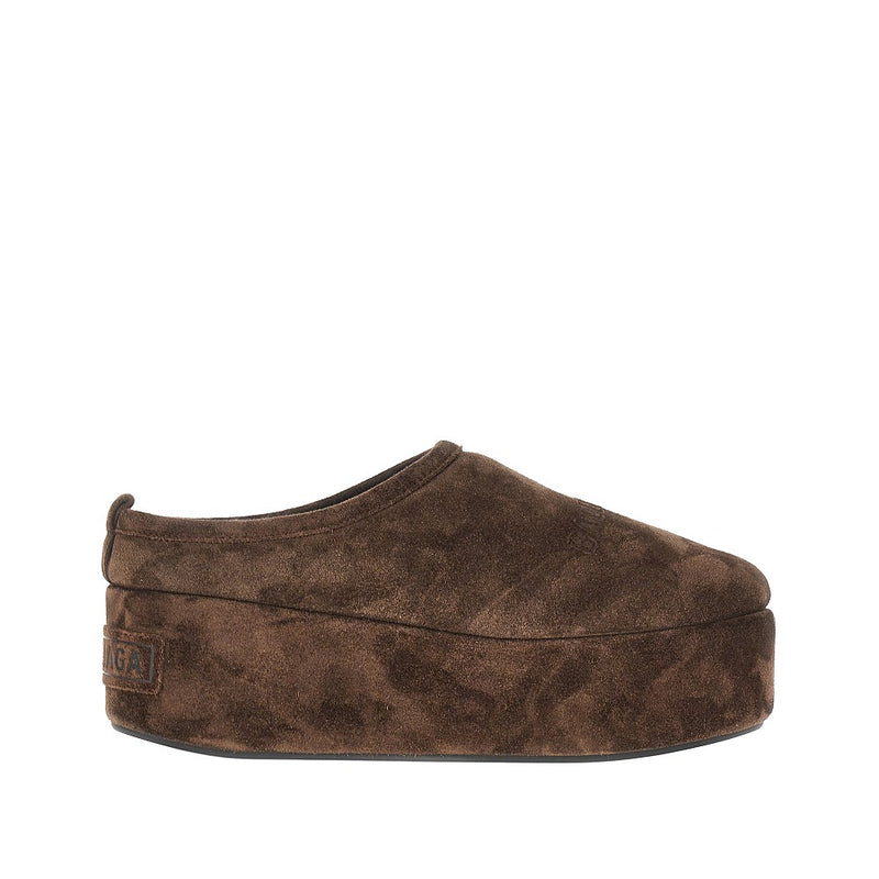Balenciaga Balenciaga Alaska Soft Platform Clogs Brown - World Class Fashion