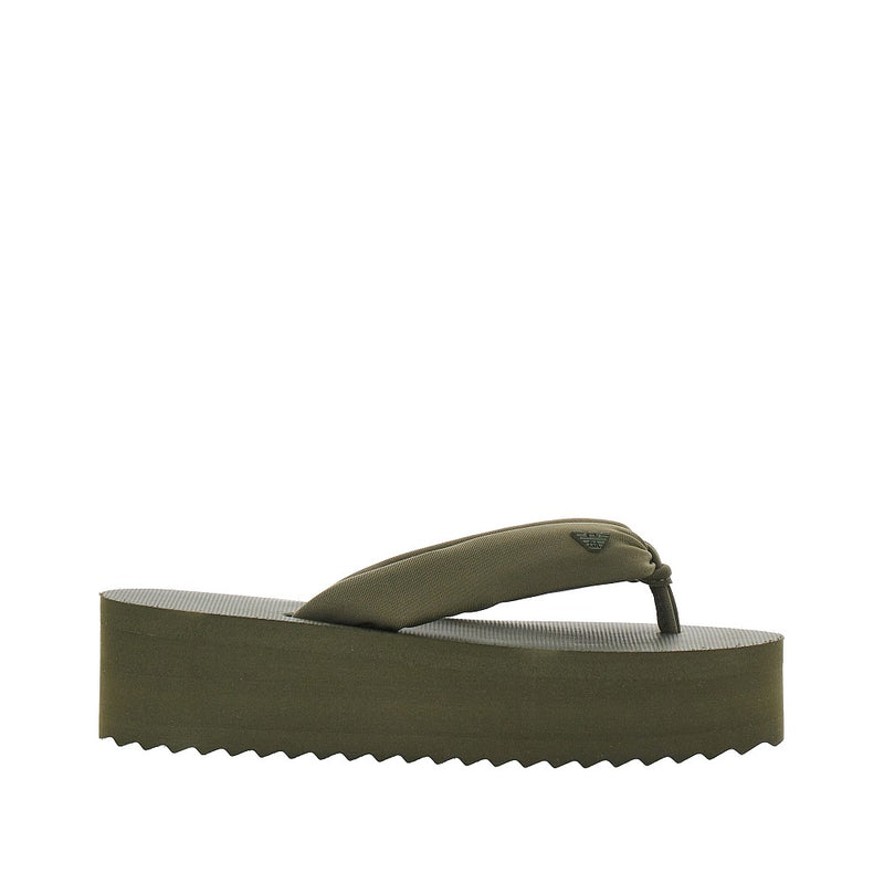 Emporio Armani Emporio Armani Rubber Thong Slides Green Women - World Class Fashion