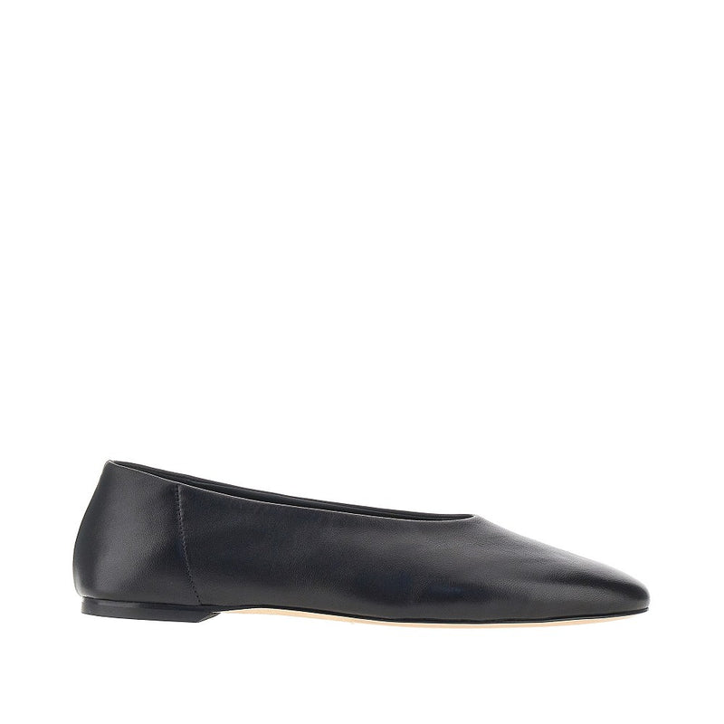 Toteme Toteme Nappa Leather Flat Ballerinas Black - World Class Fashion