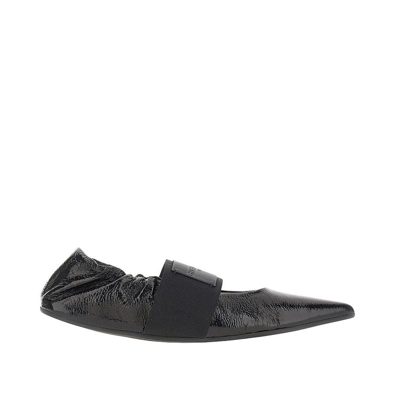 Givenchy Givenchy Crush Naplack Leather Ballet Flats Black - World Class Fashion