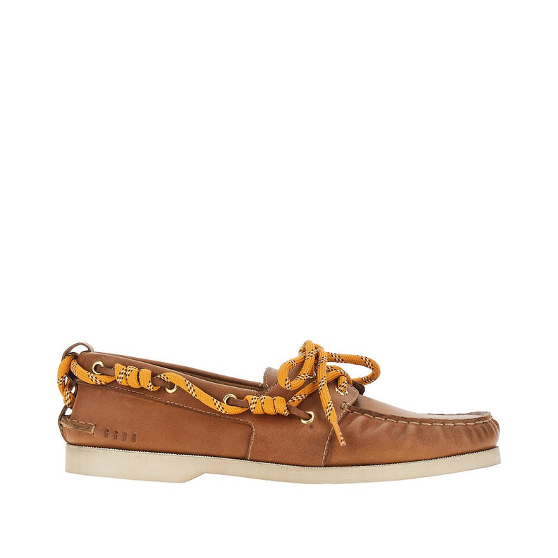 Golden Goose Golden Goose Leather Boat Shoes Beige Men - World Class Fashion