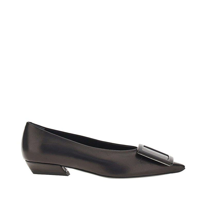 Roger Vivier Roger Vivier Nappa Leather Viv In The City Ballerinas Black - World Class Fashion