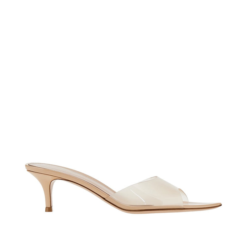 Gianvito Rossi Gianvito Rossi Elle PVC Mules Beige Women - World Class Fashion