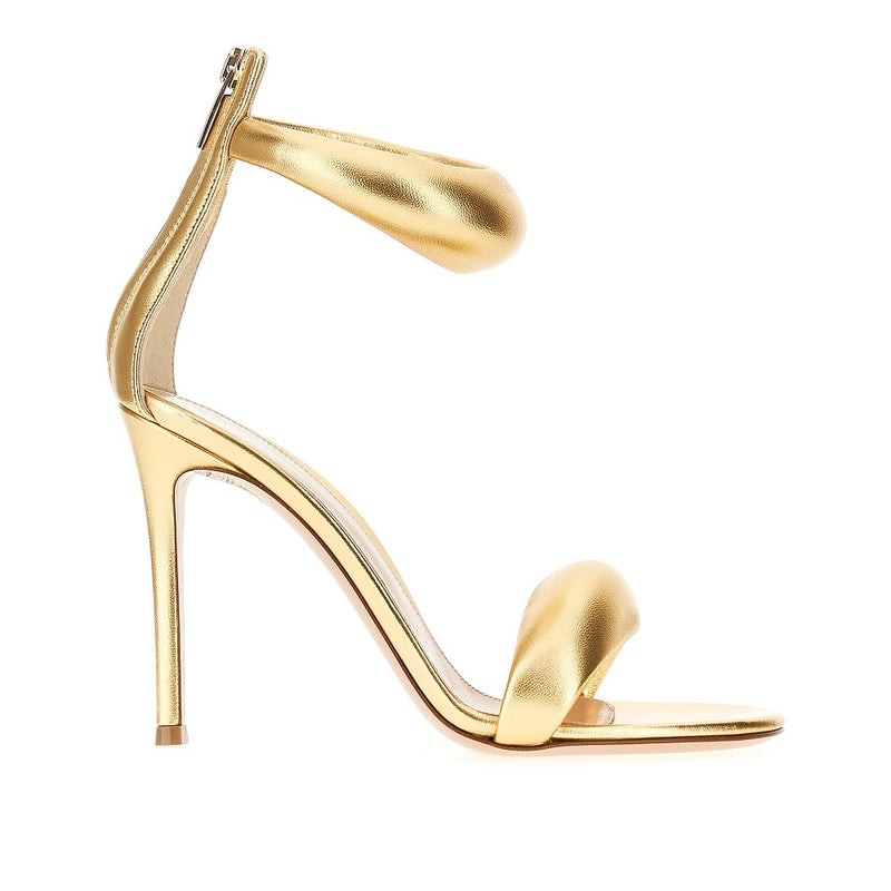 Gianvito Rossi Gianvito Rossi Bijoux Nappa Leather Sandals Gold - World Class Fashion
