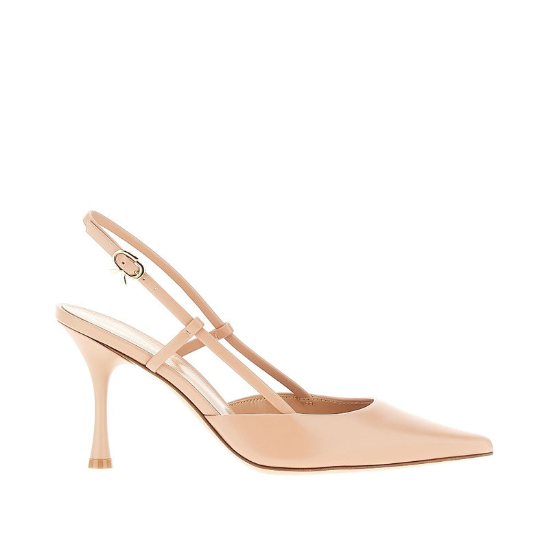 Gianvito Rossi Gianvito Rossi Ascent Leather Pink Slingback Pumps - World Class Fashion