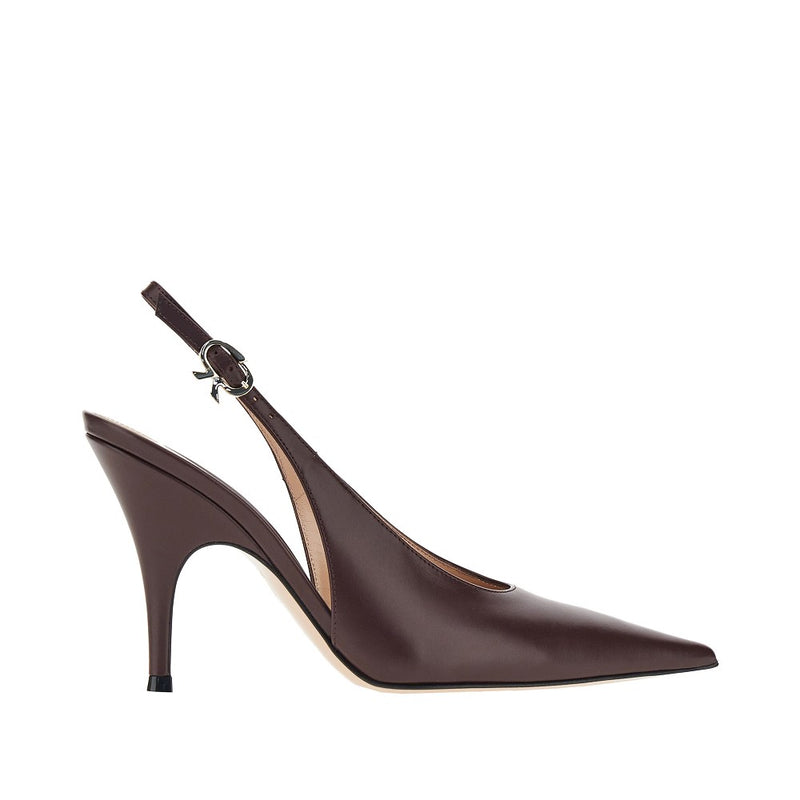 Gianvito Rossi Gianvito Rossi Sofia Leather Slingback Pumps Red - World Class Fashion