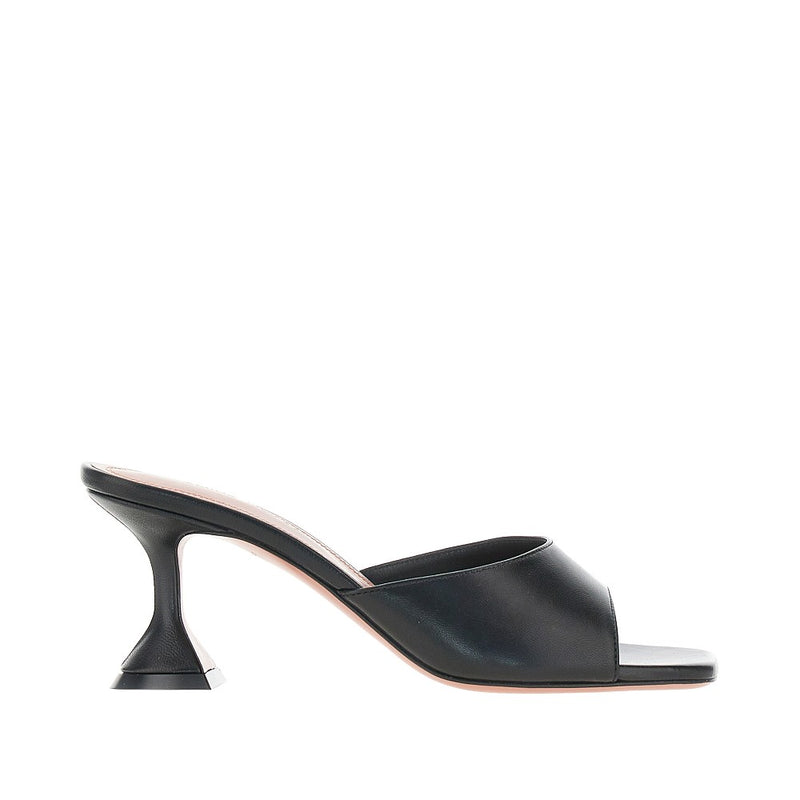 Amina Muaddi Amina Muaddi Lupita Nappa Leather Slippers Black - World Class Fashion