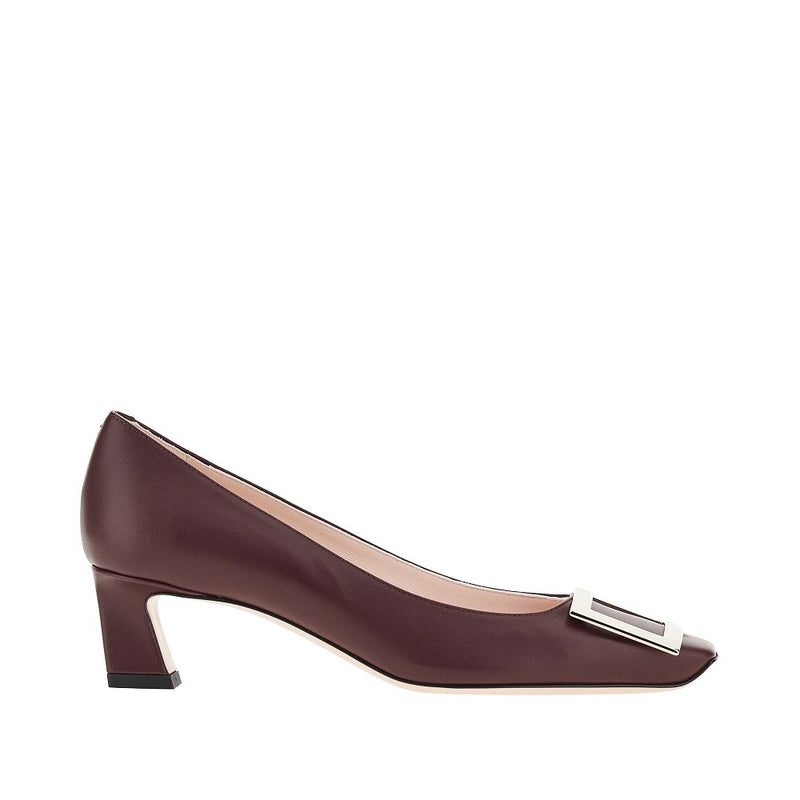 Roger Vivier Roger Vivier Trompette Leather Pumps Red - World Class Fashion