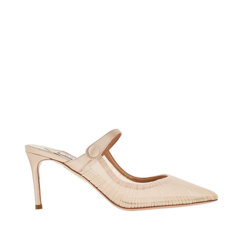 Aquazzura Aquazzura Voile Tulle Mules Pink Women - World Class Fashion