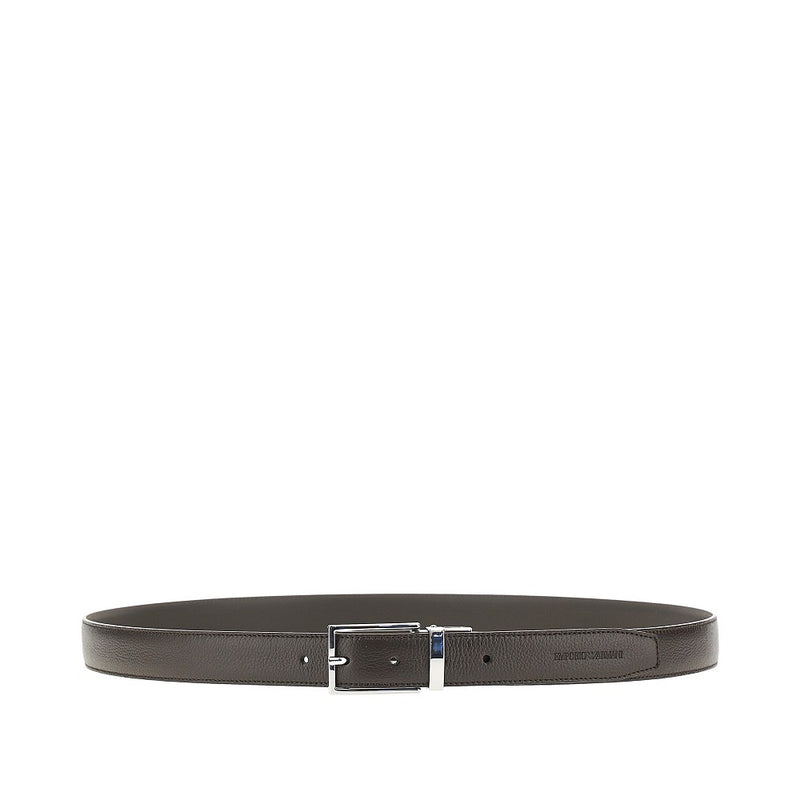 Emporio Armani Emporio Armani Leather Reversible Belt Brown - World Class Fashion
