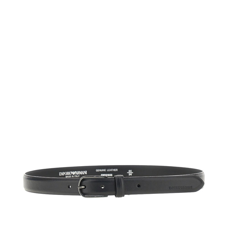 Emporio Armani Emporio Armani Leather Belt Black Men - World Class Fashion