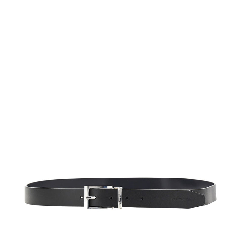 Emporio Armani Emporio Armani Reversible Leather Belt Black/Blue - World Class Fashion