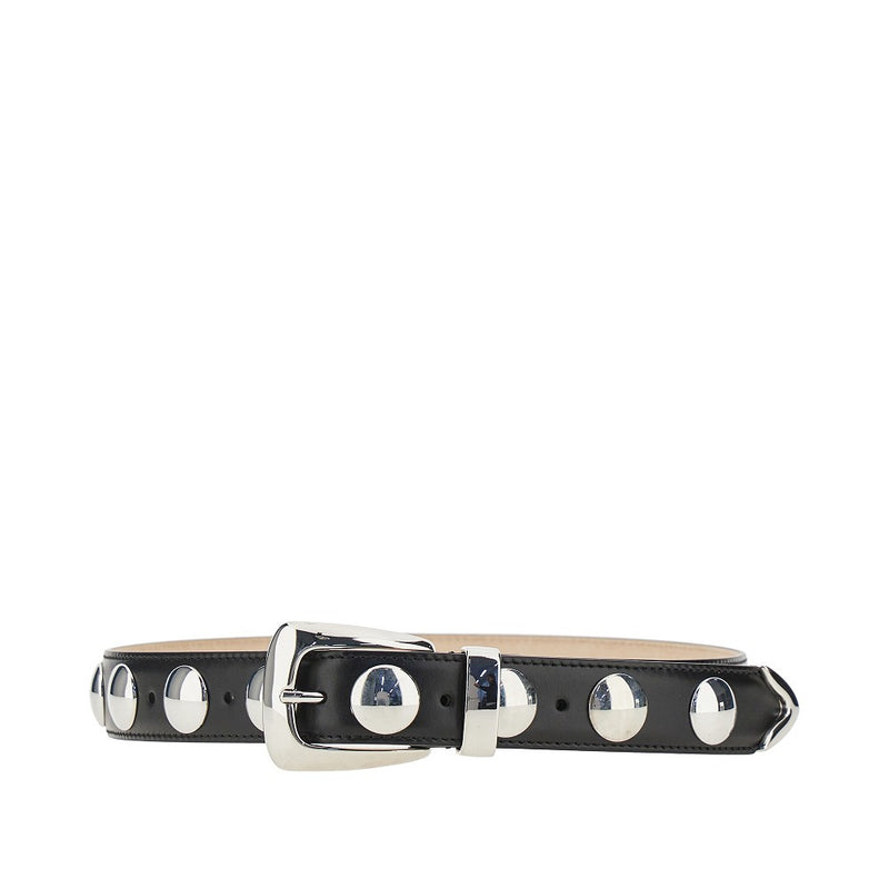 Khaite Khaite Benny Leather Belt Black - World Class Fashion