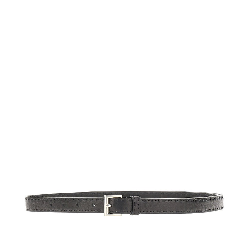 Prada Prada Extralong Leather Belt Black - World Class Fashion