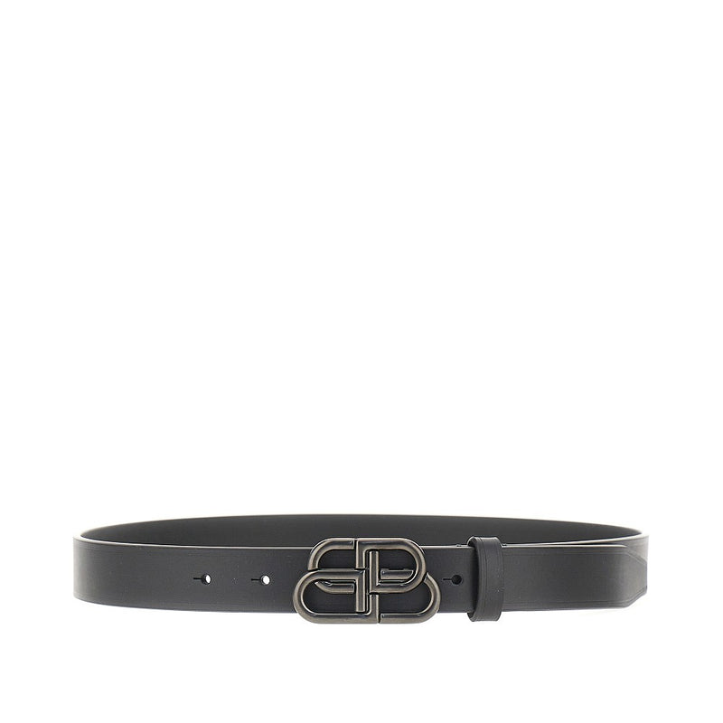 Balenciaga Balenciaga BB Leather Belt Black - World Class Fashion