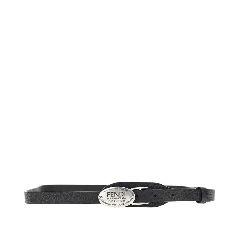 Fendi Fendi Selleria Leather Belt Black Men - World Class Fashion
