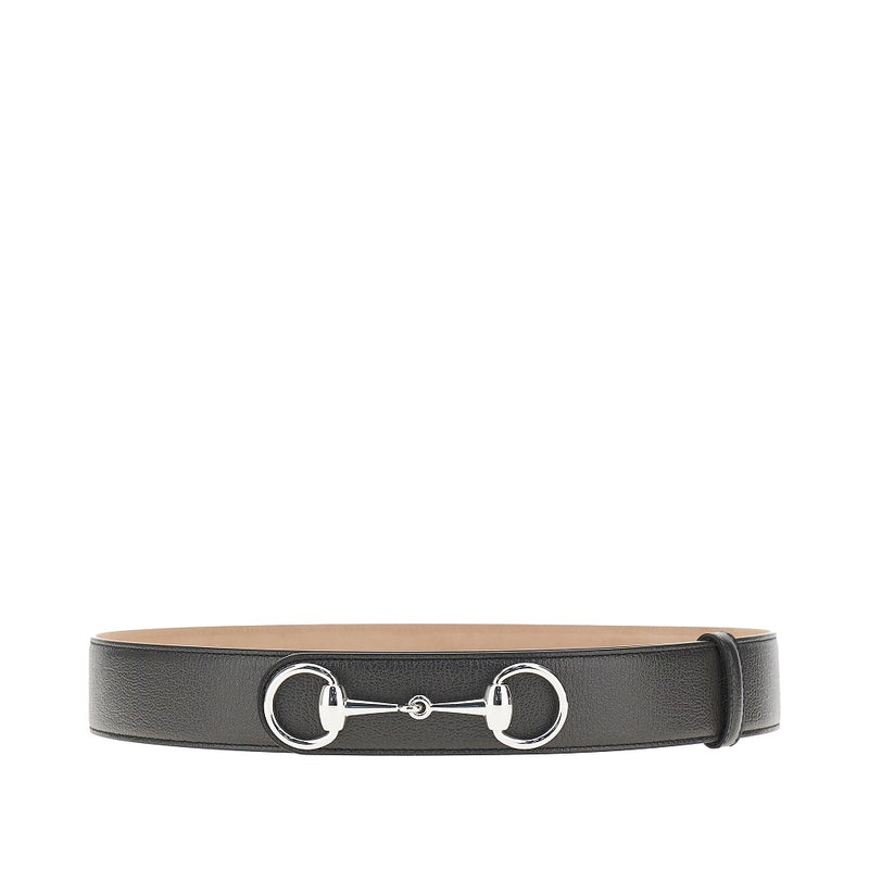 Gucci Gucci 'Gucci Horsebit 1955' Leather Belt Grey - World Class Fashion