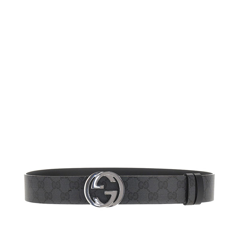 Gucci Gucci GG Interlock Reversible Belt Black - World Class Fashion