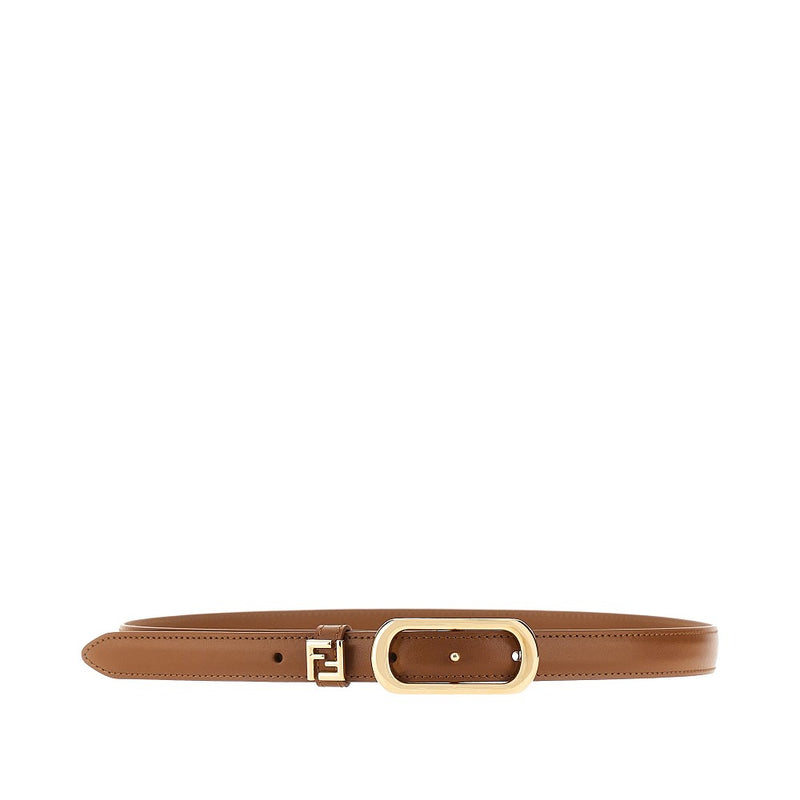 Fendi Fendi FF Leather Belt Brown Women - World Class Fashion