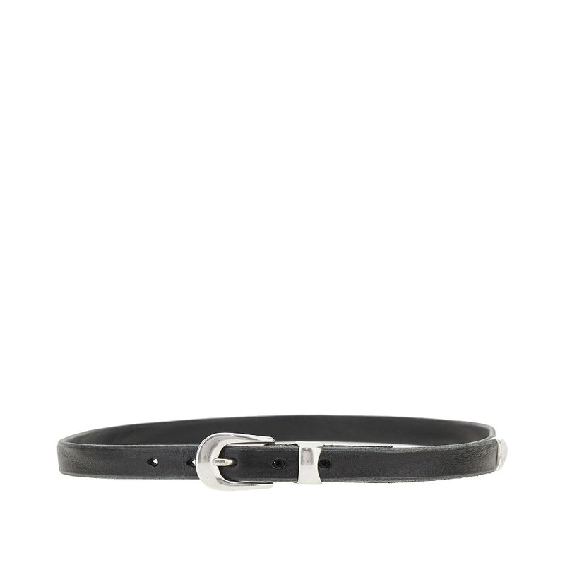 Our Legacy Our Legacy Leather Belt Black Men - World Class Fashion