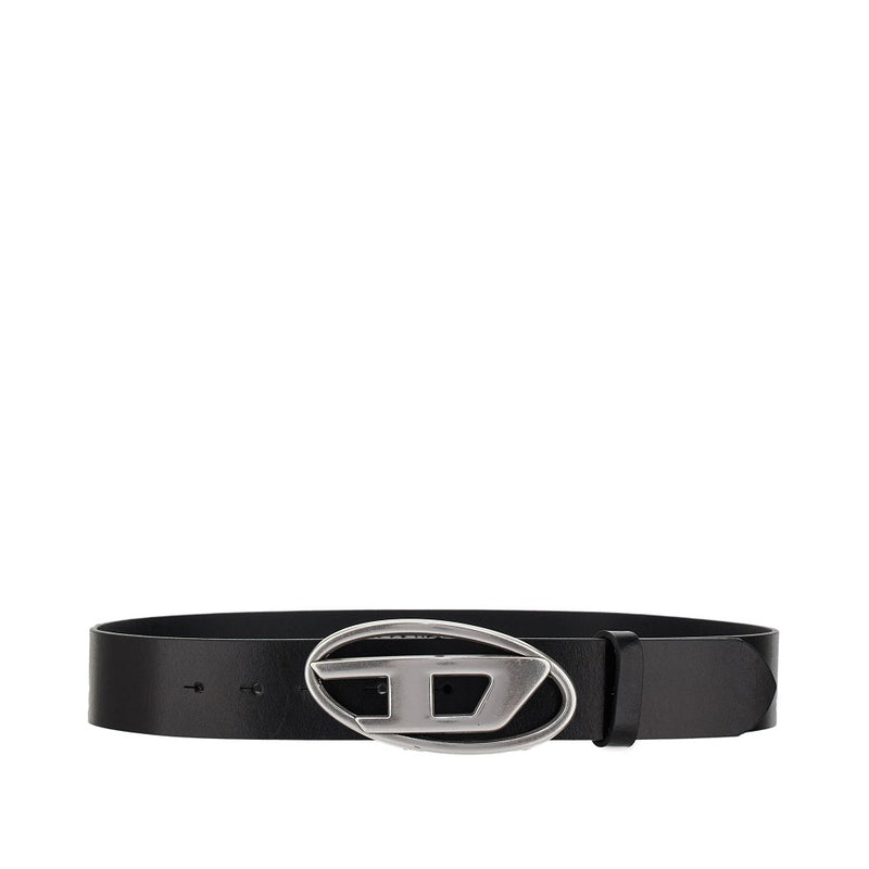 Diesel Diesel Oval D Leather Belt Black - World Class Fashion