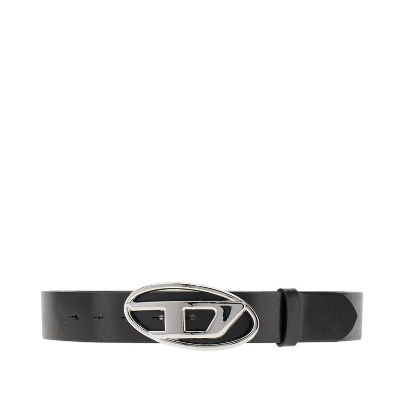 Diesel Diesel 'D' Logo Leather Belt Black Women - World Class Fashion