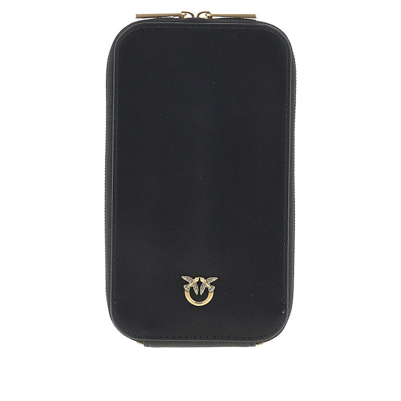 Pinko Pinko Leather Smartphone Pouch Black - World Class Fashion