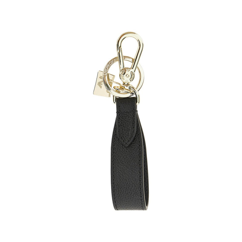 Emporio Armani Emporio Armani Leather Key Holder Black Women - World Class Fashion