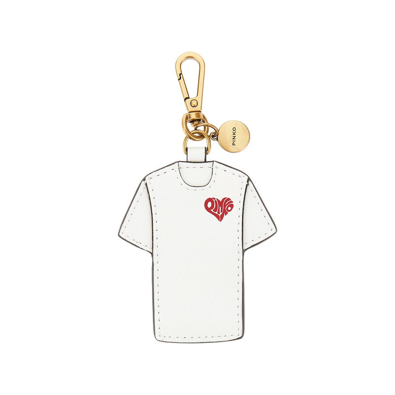 Pinko Pinko 'T-shirt Pinko Is Amore' Key Holder White - World Class Fashion