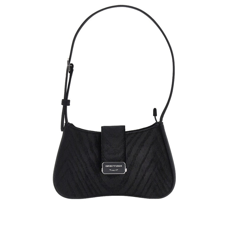 Emporio Armani Emporio Armani Nappa Leather Mini Bowling Bag Black - World Class Fashion
