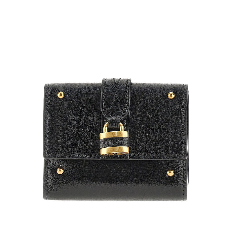 Chloe Chloe Mini Paddington Tri-fold Wallet Black - World Class Fashion
