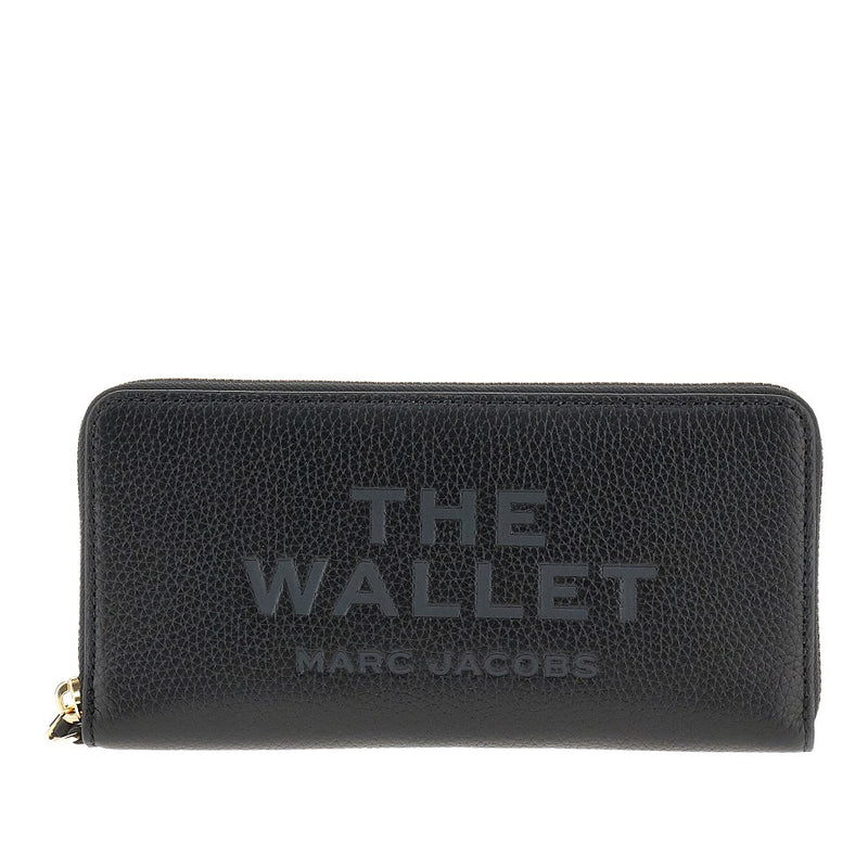Marc Jacobs Marc Jacobs Grained Leather Wallet Black - World Class Fashion