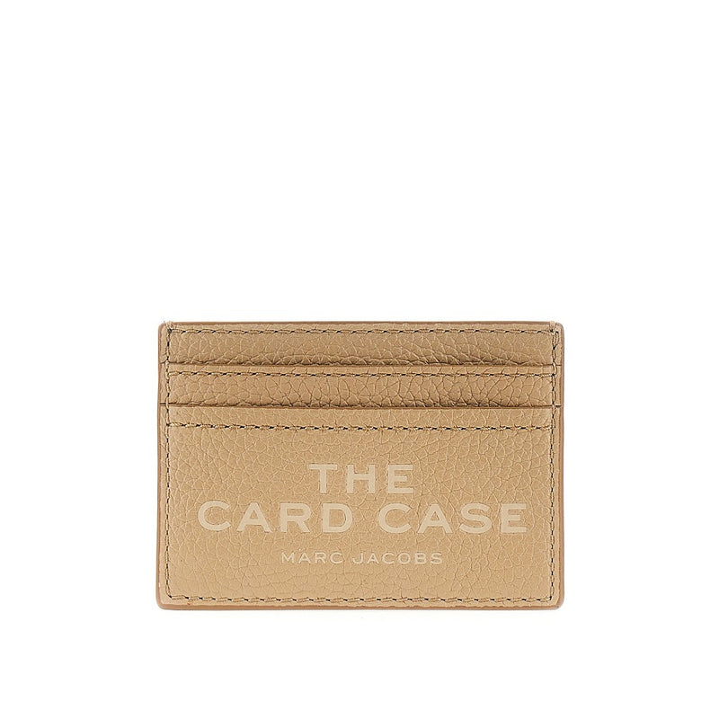 Marc Jacobs Marc Jacobs Grain Leather Cardholder Beige - World Class Fashion