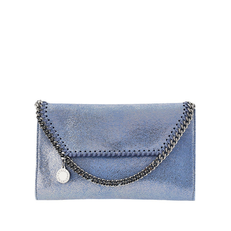 Stella Mccartney Stella McCartney Mini Falabella Crossbody Bag Blue - World Class Fashion