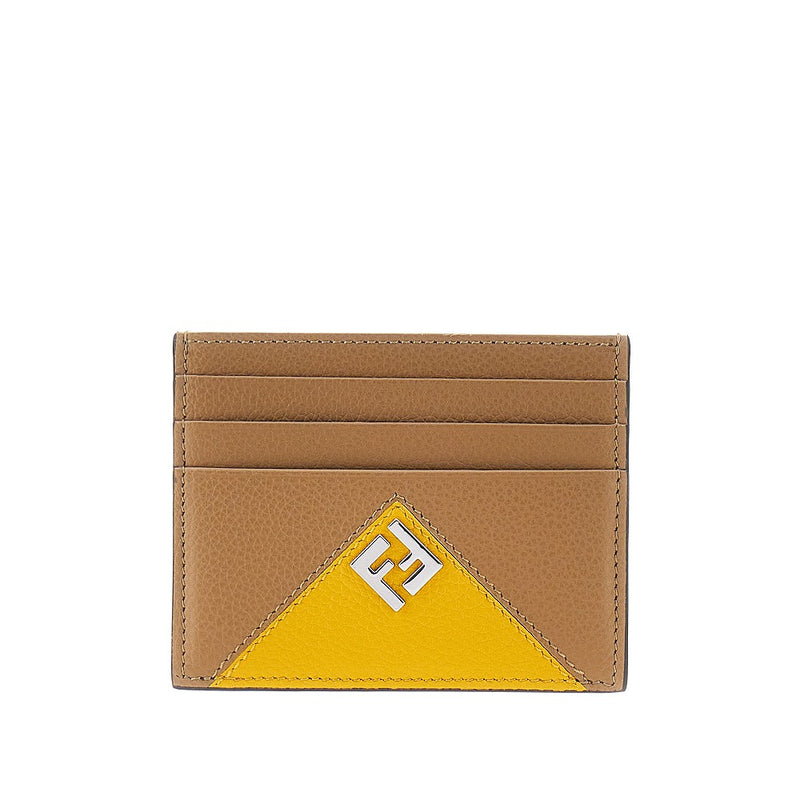 Fendi Fendi 'Fendi Lui' Grained Leather Cardholder Multicolor - World Class Fashion