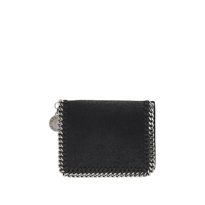 Stella Mccartney Stella McCartney Falabella Bi-fold Wallet Black - World Class Fashion