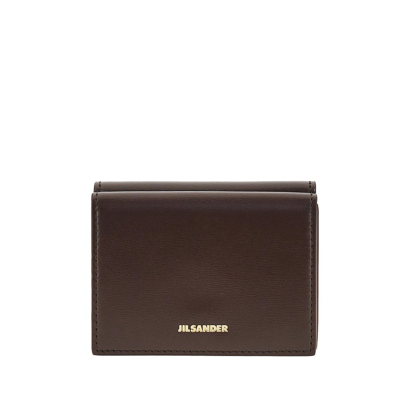 Jil Sander Jil Sander Leather Mini Wallet Brown Women - World Class Fashion