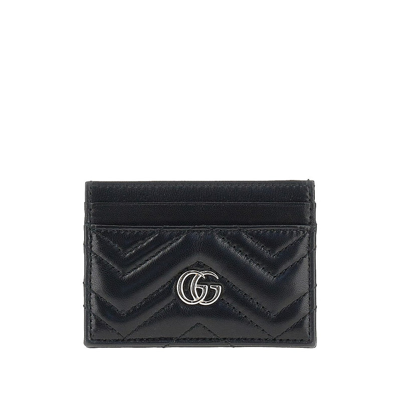 Gucci Gucci GG Marmont Leather Cardholder Black - World Class Fashion