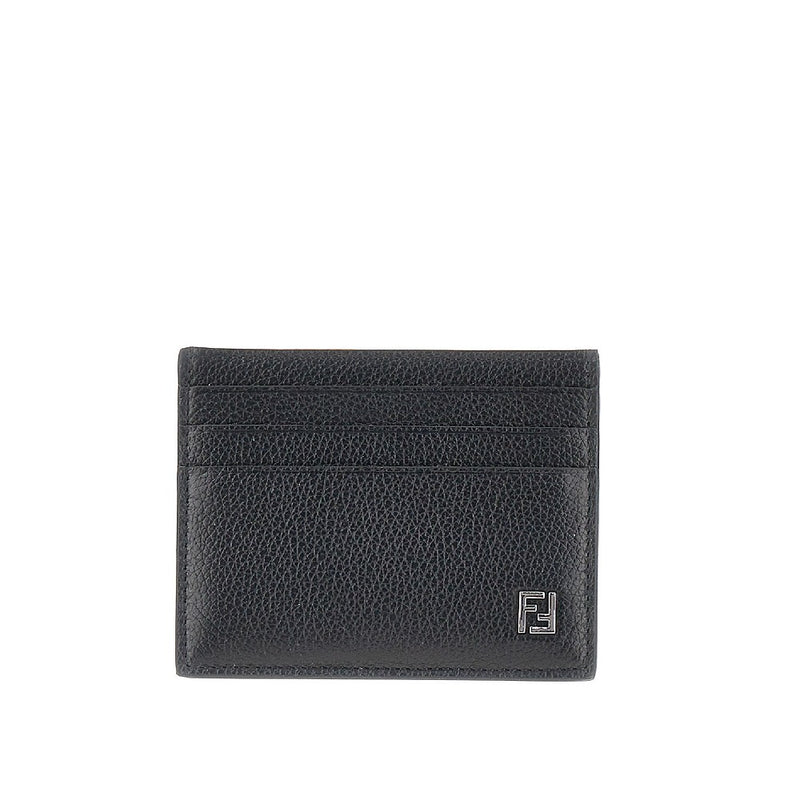 Fendi Fendi Leather FF Cardholder Black Men - World Class Fashion