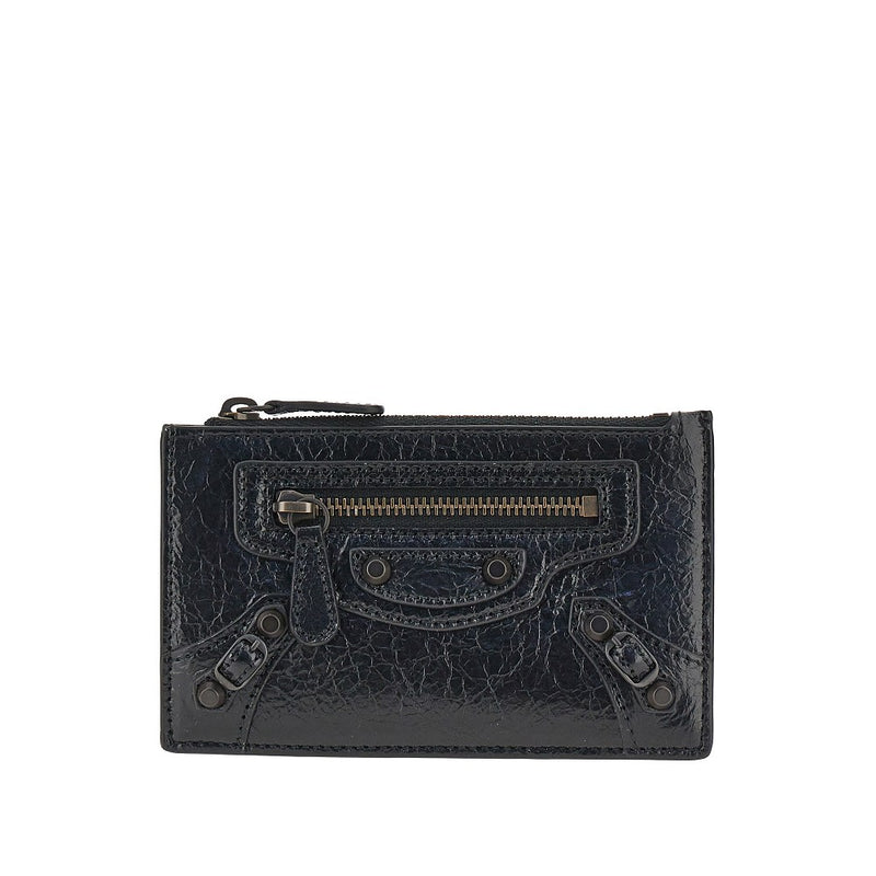 Balenciaga Balenciaga 'Le City' Leather Cardholder Pouch Black - World Class Fashion