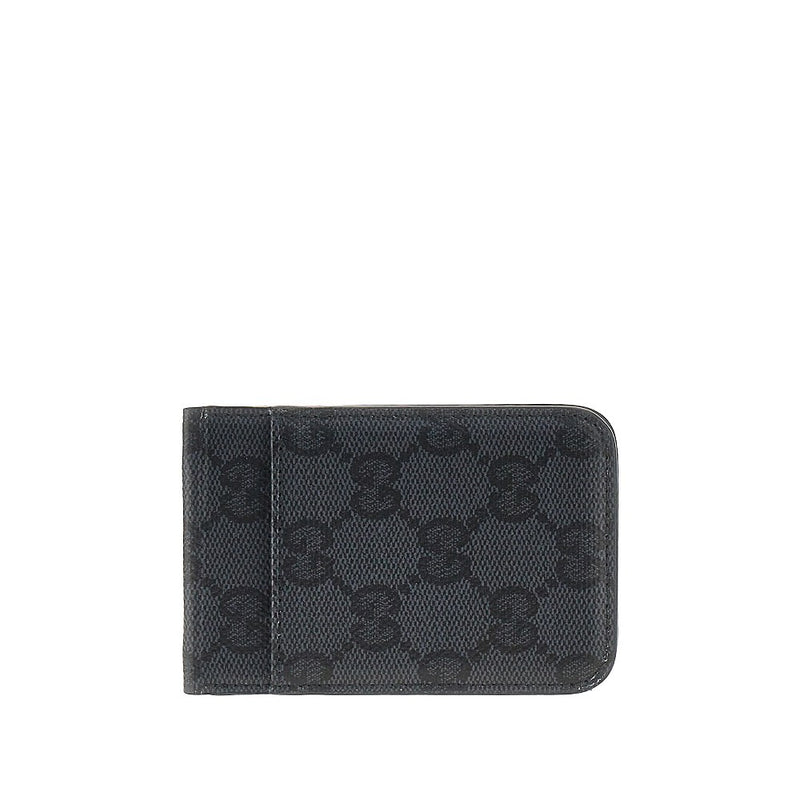 Gucci Gucci GG Supreme Magnetic Card Holder Black - World Class Fashion