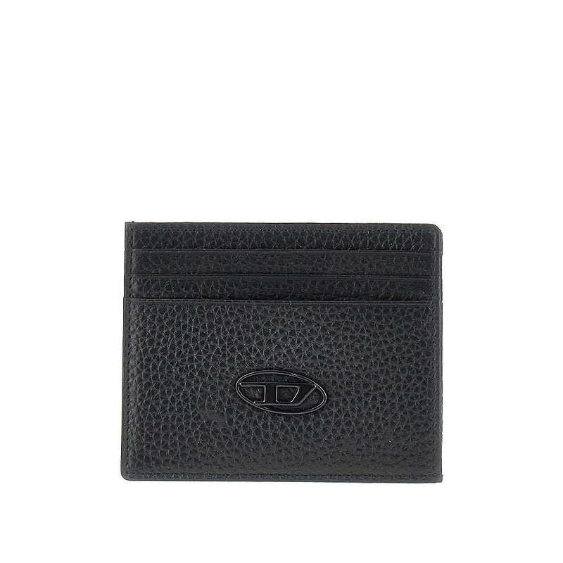 Diesel Diesel Grained Leather Cardholder Black - World Class Fashion