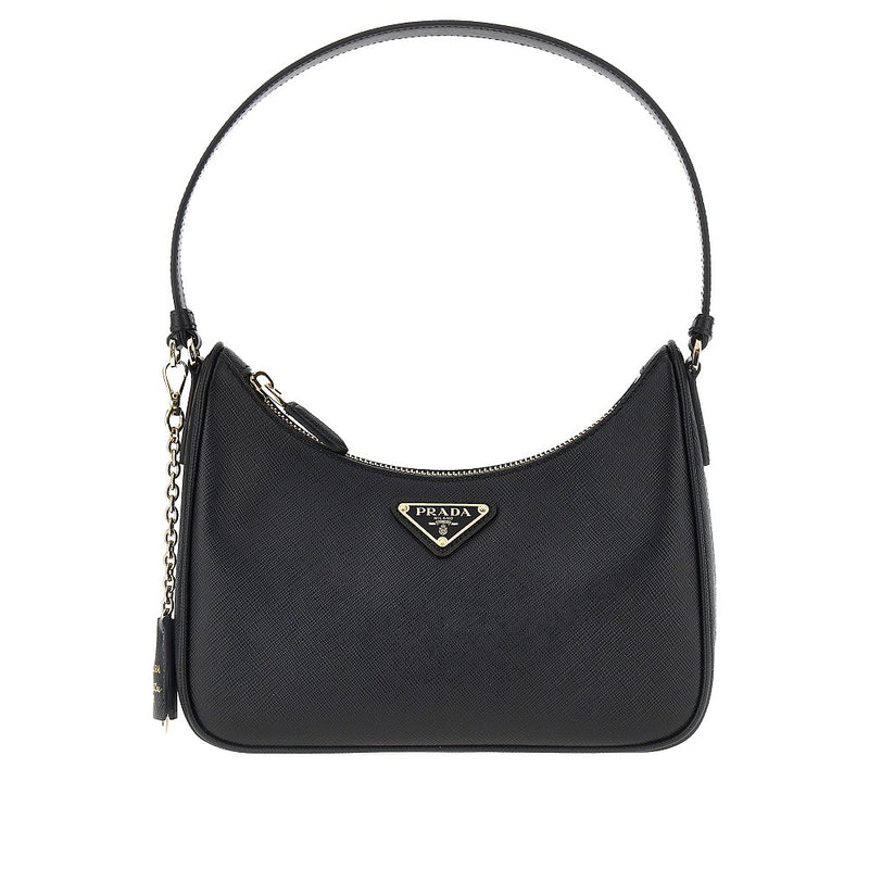 Prada Prada Saffiano Leather Re-edition 2005 Bag Black - World Class Fashion