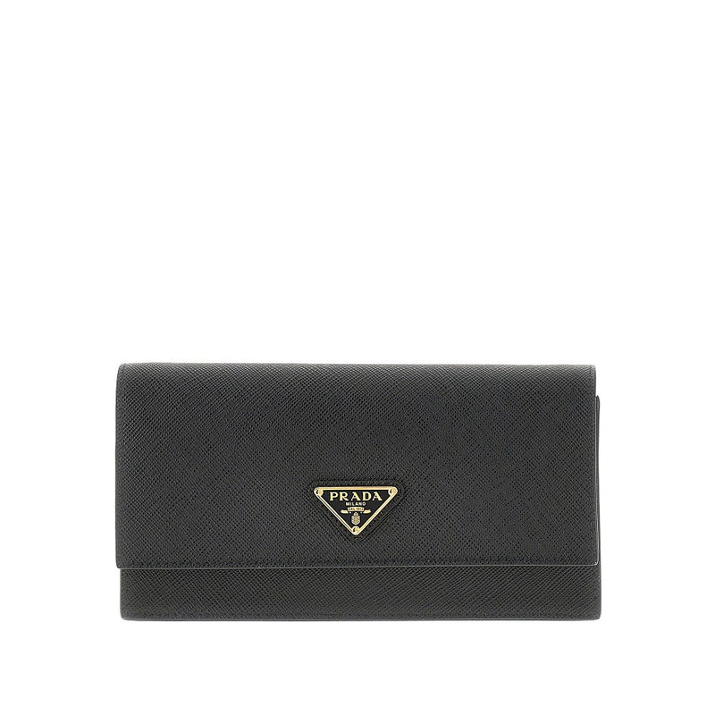 Prada Prada Saffiano Leather Clutch Black Women - World Class Fashion