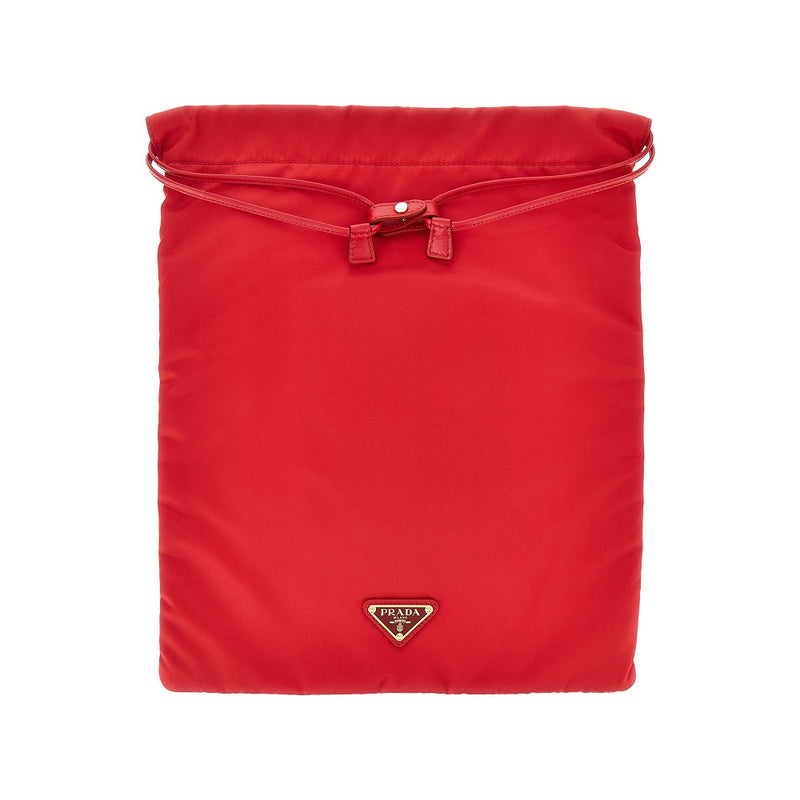 Prada Prada 'Prada Wish' Re-nylon Pouch Red - World Class Fashion